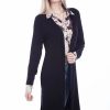 Sweaters / Vests * | Scully Womens Black Viscose Side Slit Cardigan