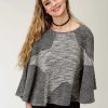 Sweaters / Vests * | Roper Womens Black/White 100% Cotton Star-Shaped Poncho