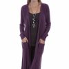 Sweaters / Vests * | Scully Womens Iris Acrylic Long Cardigan