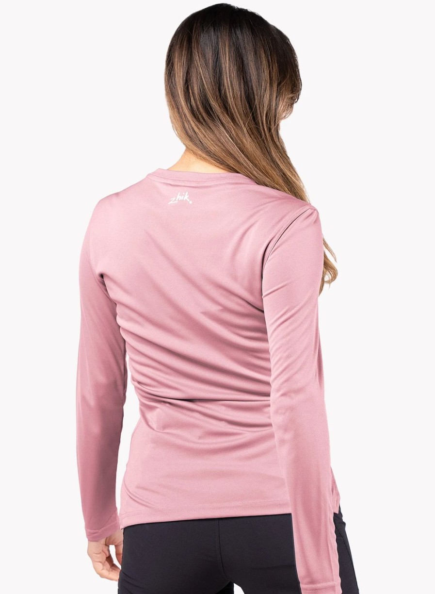 Sun Protection Tops * | Womens Uvactive Long Sleeve Top Pink