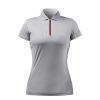 Sun Protection Tops * | Womens Uvactive Zip Sports Polo Grey