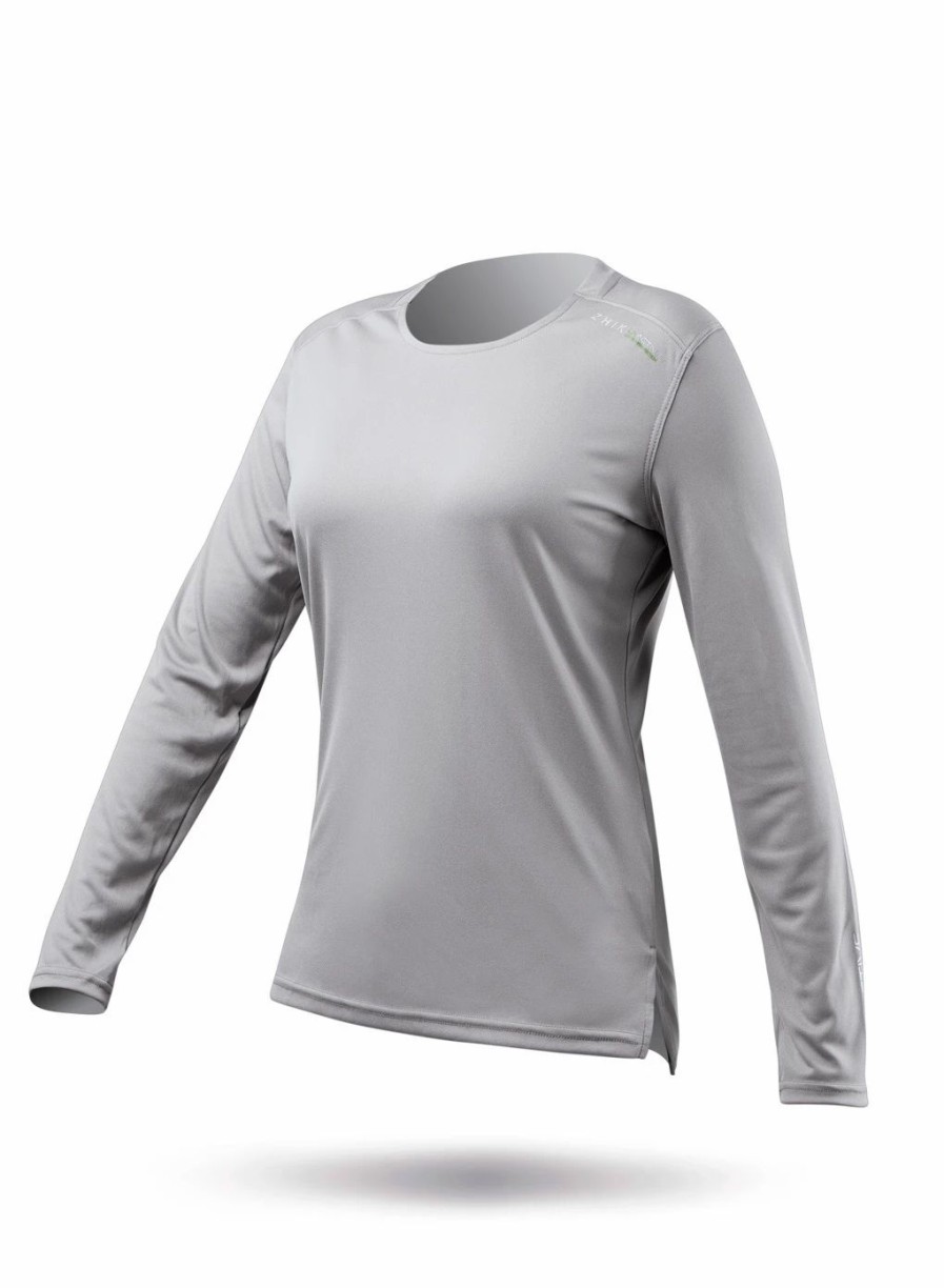 Sun Protection Tops * | Womens Uvactive Long Sleeve Top Grey