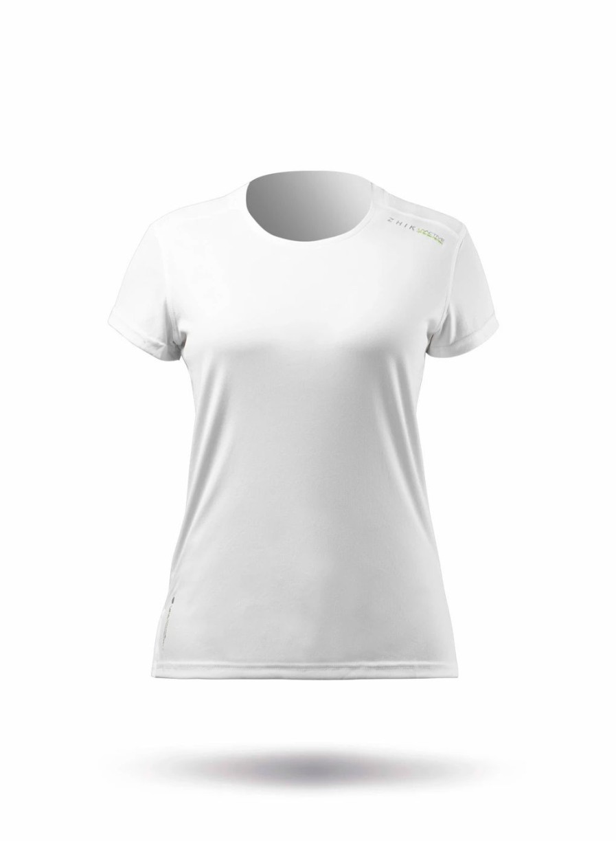 Sun Protection Tops * | Womens Uvactive Short Sleeve Top White