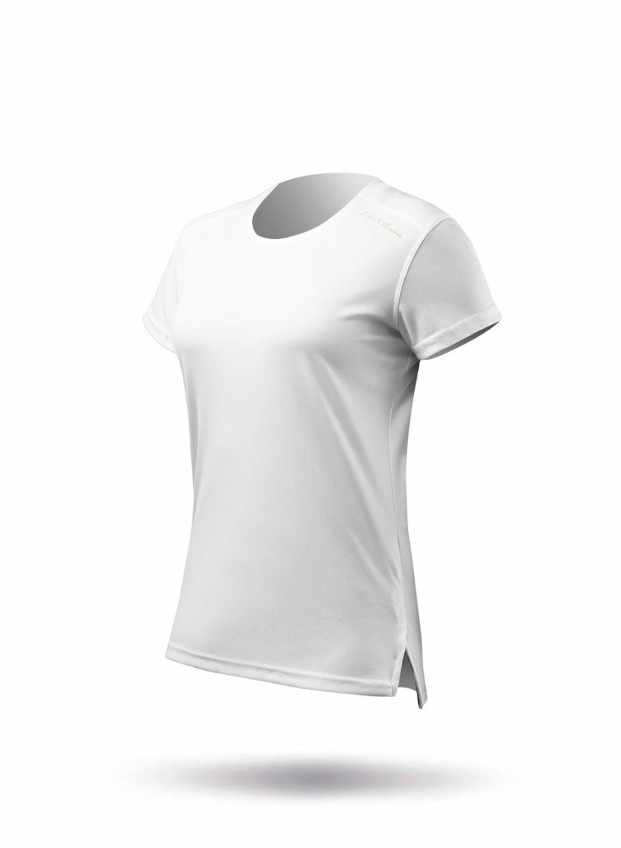 Sun Protection Tops * | Womens Uvactive Short Sleeve Top White