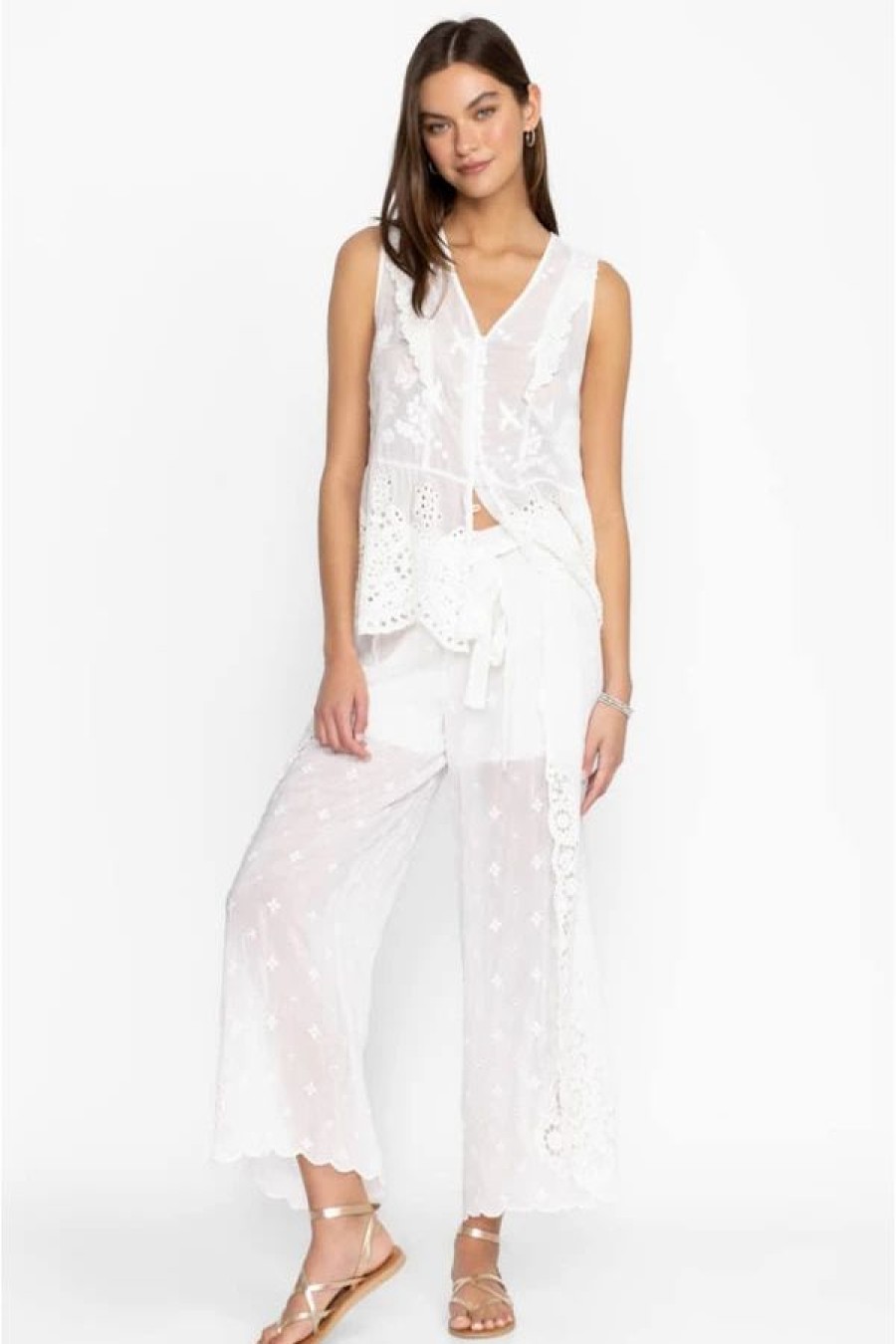 Pants * | Eleuthera Wrap Pant White