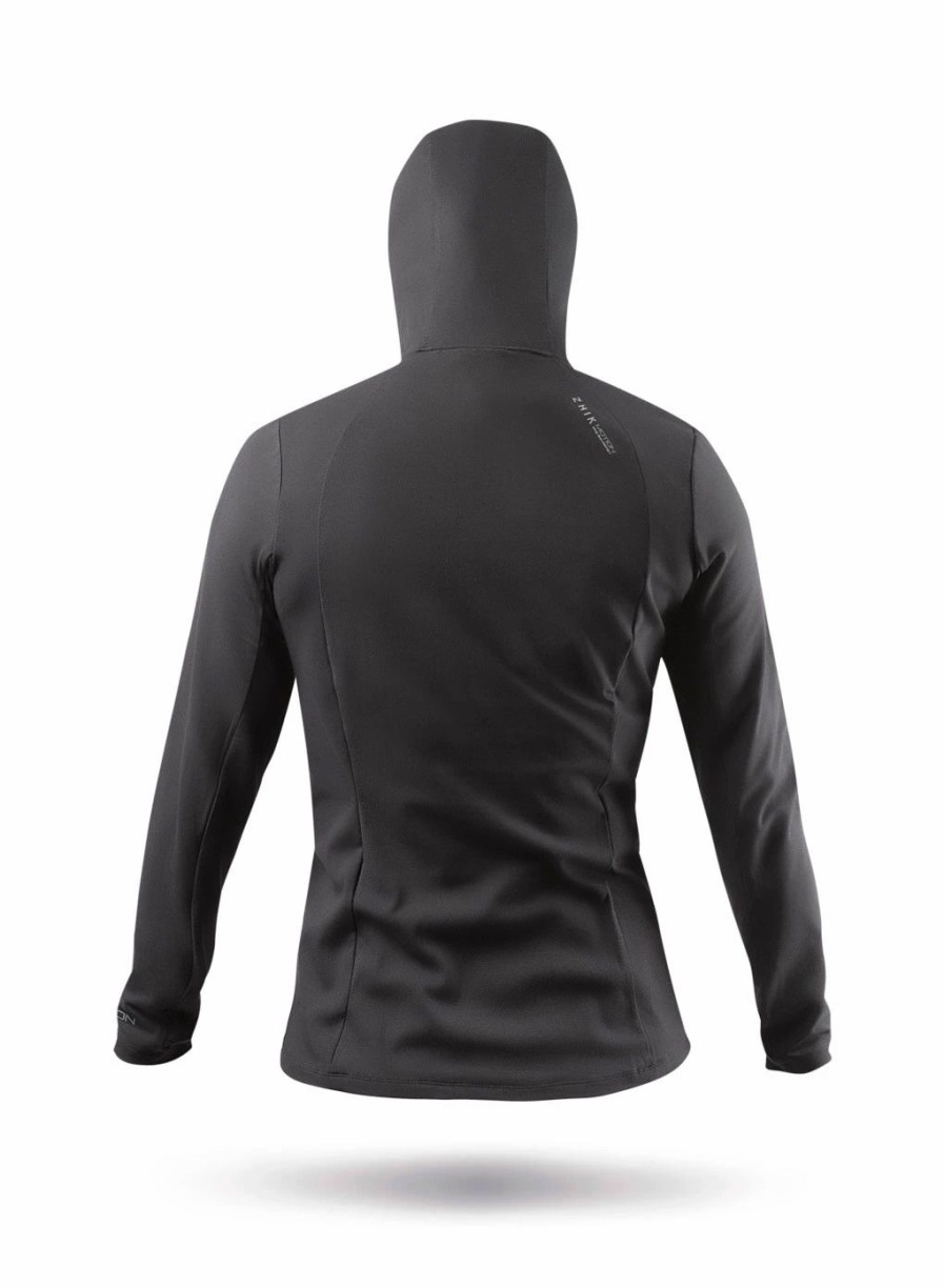 Sun Protection Tops * | Womens Black Zhikmotion Hooded Top