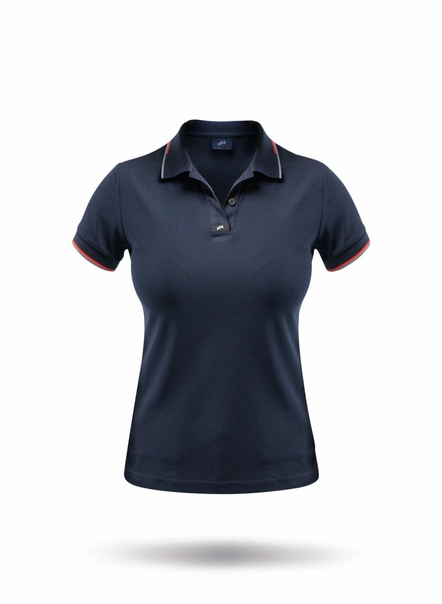 Sun Protection Tops * | Womens Elite Polo Navy