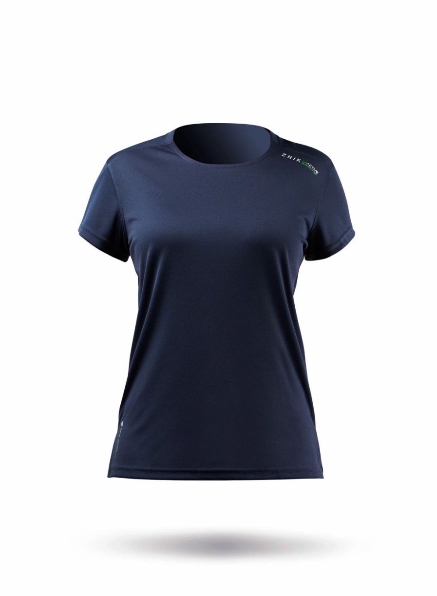 Sun Protection Tops * | Womens Uvactive Short Sleeve Top Navy