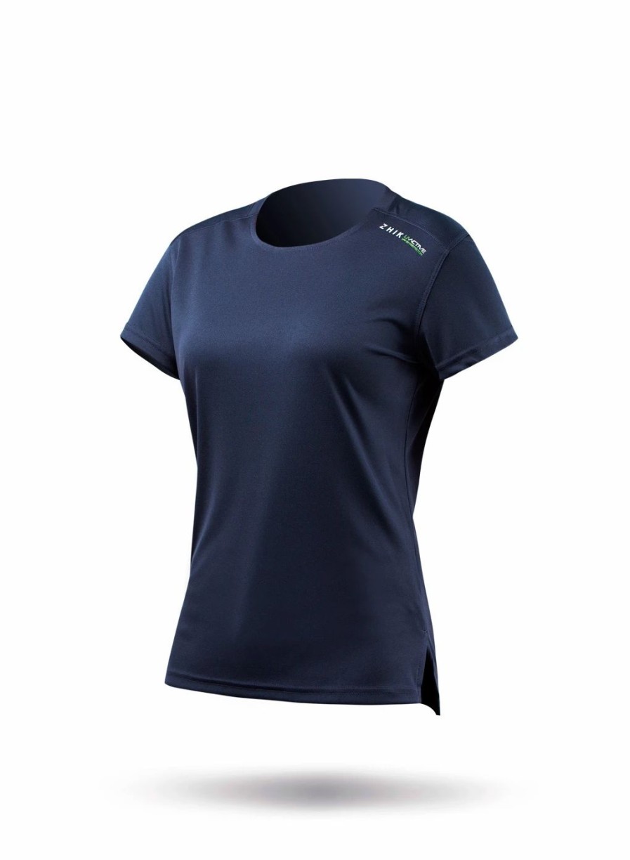 Sun Protection Tops * | Womens Uvactive Short Sleeve Top Navy