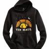 Sweaters / Vests * | Tin Haul Womens Black Cotton Blend Under The Nite Sky Hoodie