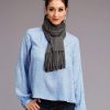 Sweaters / Vests * | Stetson Womens Heathered Grey Rayon Sweater Scarf