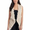 Sweaters / Vests * | Furmo Cripple Creek Womens Stone Rabbit Fur Fitted Vest M