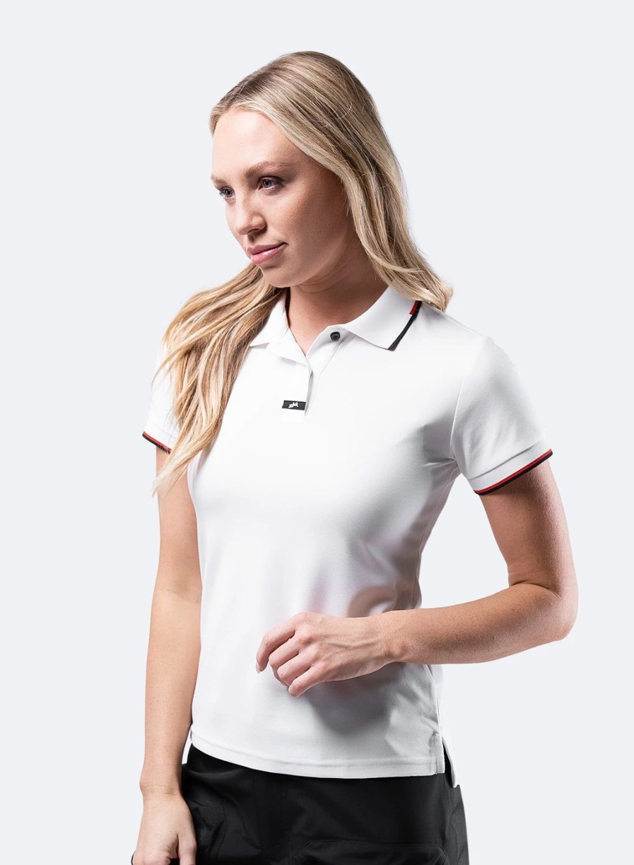 Sun Protection Tops * | Womens Elite Polo White