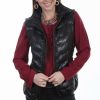 Sweaters / Vests * | Furmo Scully Womens Black Soft Lamb Puffer Vest Xl