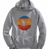 Sweaters / Vests * | Tin Haul Womens Heather Grey Cotton Blend Multi-Color Circle Hoodie