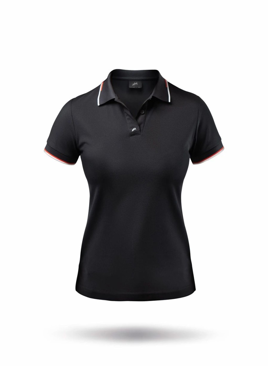 Sun Protection Tops * | Womens Elite Polo Black